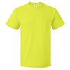 Fruit of the Loom Men's Safety Green HD Cotton Short Sleeve T-Shirt