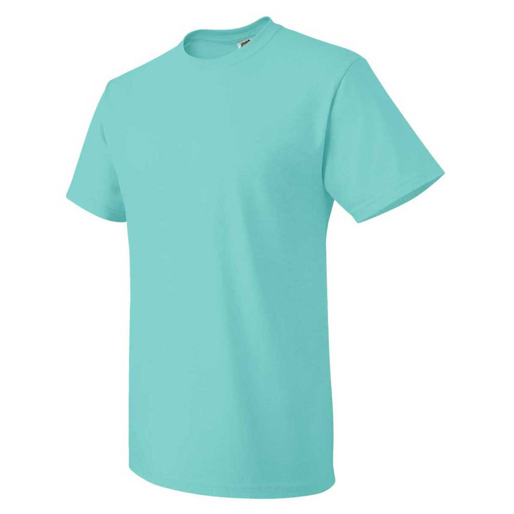 Fruit of the Loom Men's Scuba Blue HD Cotton Short Sleeve T-Shirt