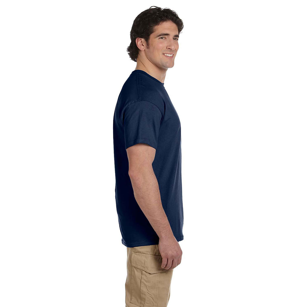 Fruit of the Loom Men's J Navy 5 oz. HD Cotton T-Shirt