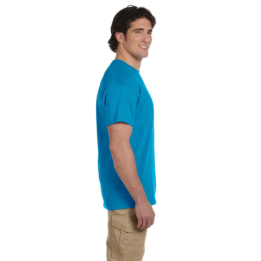 Fruit of the Loom Men's Pacific Blue 5 oz. HD Cotton T-Shirt