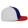 Pacific Headwear Royal/White/Red Universal Fitted Trucker Mesh Cap