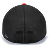 Pacific Headwear Silver/Black/Red Universal Fitted Trucker Mesh Cap