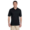 Jerzees Men's Black 5.6 Oz. Spotshield Jersey Polo