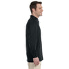 Jerzees Men's Black 5.6 Oz. Spotshield Long-Sleeve Jersey Polo