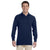 Jerzees Men's J Navy 5.6 Oz. Spotshield Long-Sleeve Jersey Polo