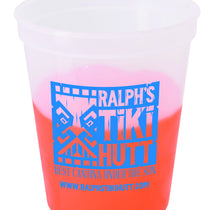 Good Value Clear to Orange Color Changing Stadium Cup - 16 oz