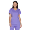 Cherokee Women's Vivid Violet Workwear Premium Core Stretch V-Neck Top