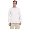 Fruit of the Loom Men's White 5 oz. HD Cotton Long-Sleeve T-Shirt