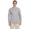 Fruit of the Loom Men's Silver 5 oz. HD Cotton Long-Sleeve T-Shirt