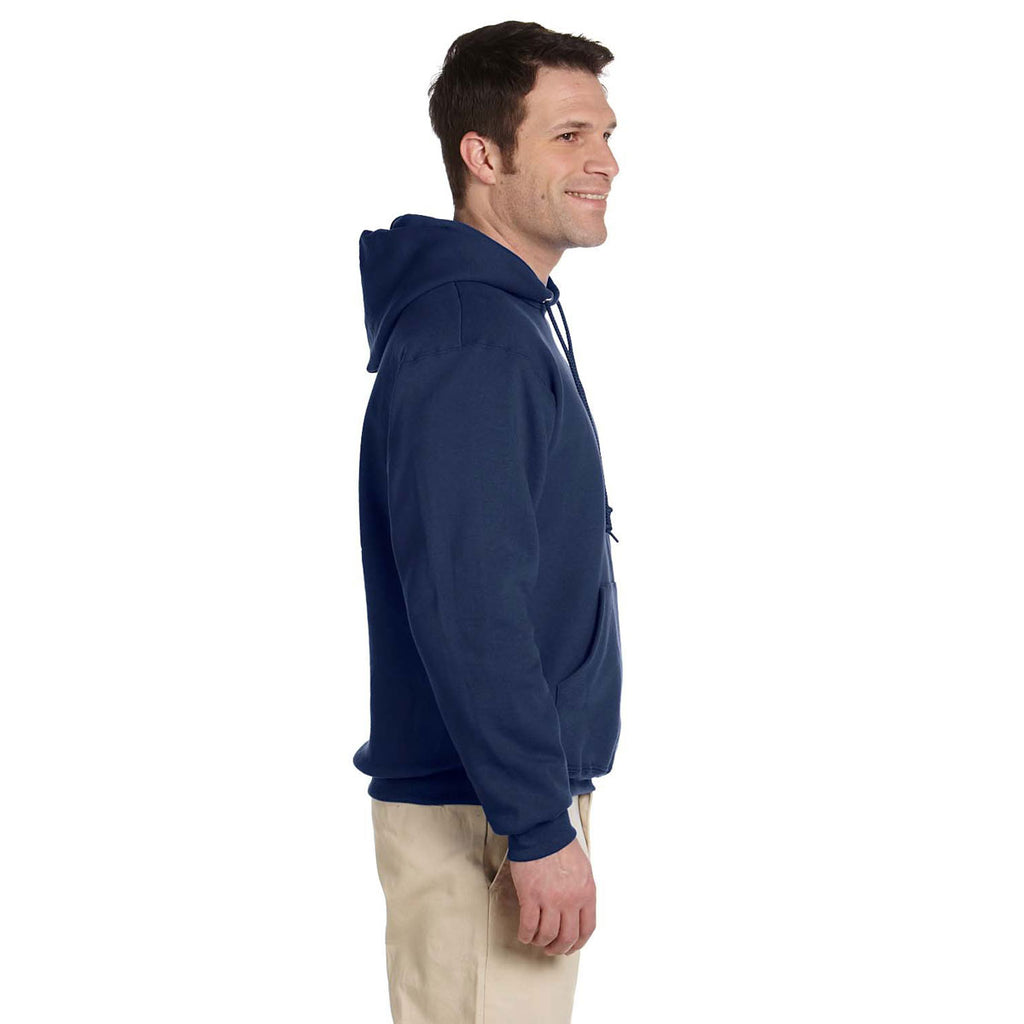 Jerzees Men's J Navy 9.5 Oz. Super Sweats Nu-Blend Fleece Pullover Hood