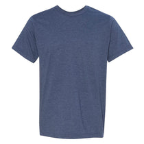 Bayside Unisex Heather Navy USA-Made Ringspun 50/50 Heather T-Shirt