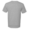 Bayside Men's Dark Ash USA-Made 100% Cotton Short Sleeve T-Shirt