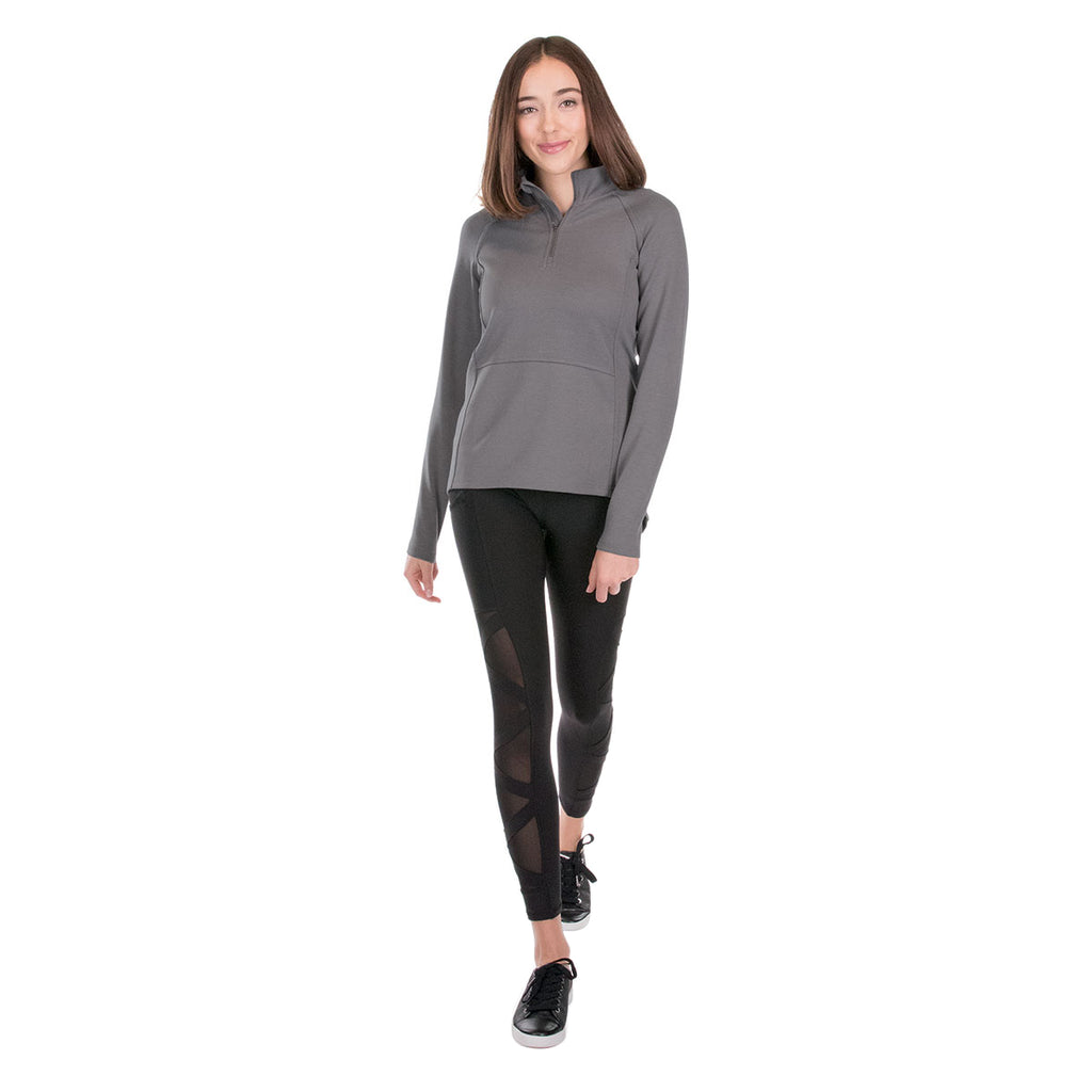 Charles River Women's Grey Seaport Quarter Zip