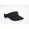 Pacific Headwear Navy Adjustable Woven Cotton Visor