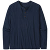 Patagonia Men's New Navy Regenerative Organic Certified Cotton Lightweight Henley