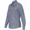 Burnside Women's Light Denim Long Sleeve Chambray Shirt