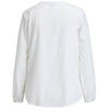 Edwards Women's White Open V-Neck Blouse