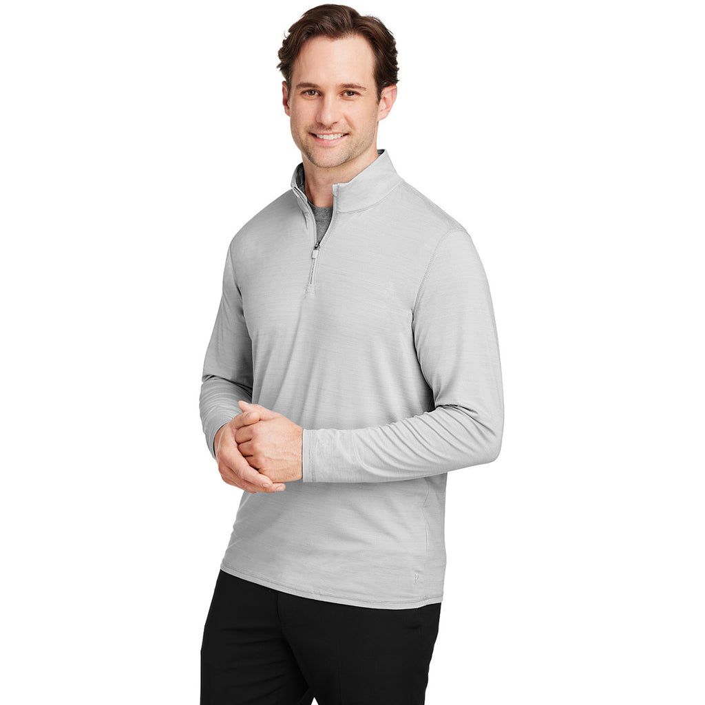 Puma Golf Men's High Rise Heather Cloudspun Quarter Zip