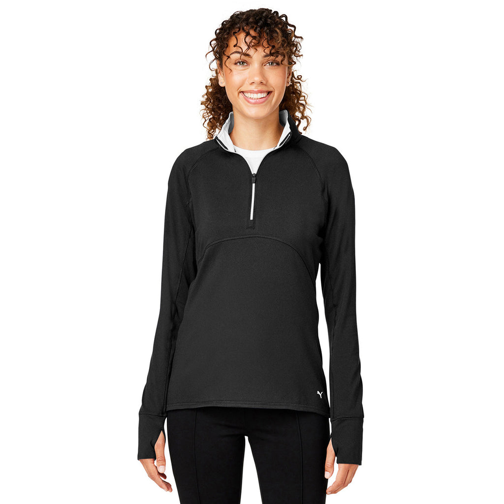 Puma Golf Women's Puma Black Gamer Golf 1/4 Zip