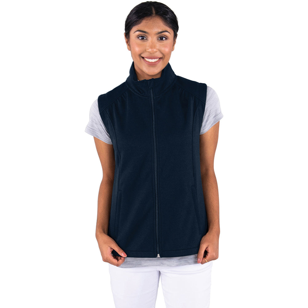 Charles River Women's Navy Seaport Full Zip Performance Vest