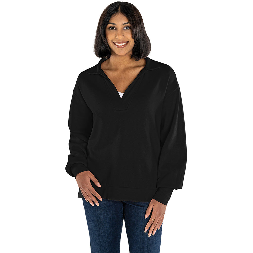 Charles River Women's Black Coastal Sweatshirt