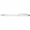 Good Value White Metal Twist Stylus Pen with Black Ink