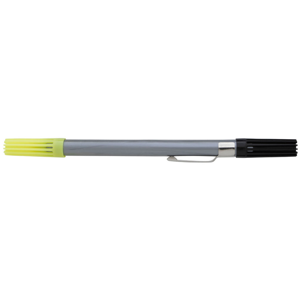 DriMark Silver/Black/Yellow Double Header Highlighter Ball Pen Combo