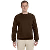 Jerzees Men's Chocolate 8 Oz. Nublend Fleece Crew