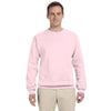 Jerzees Men's Classic Pink 8 Oz. Nublend Fleece Crew