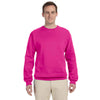 Jerzees Men's Cyber Pink 8 Oz. Nublend Fleece Crew