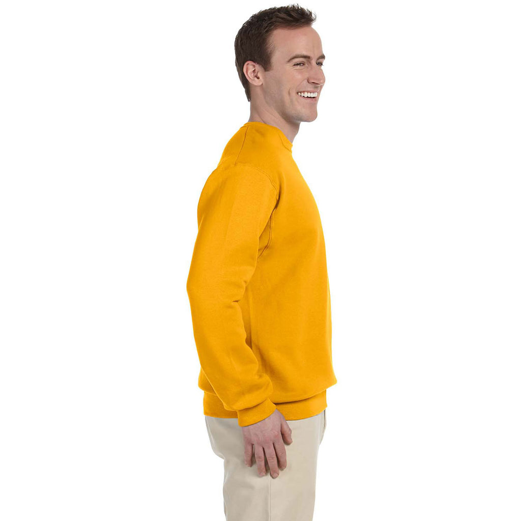 Jerzees Men's Gold 8 Oz. Nublend Fleece Crew