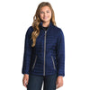 Charles River Women's Navy/Grey Lithium Quilted