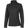 Charles River Women's Black Heritage Rib Knit Jacket