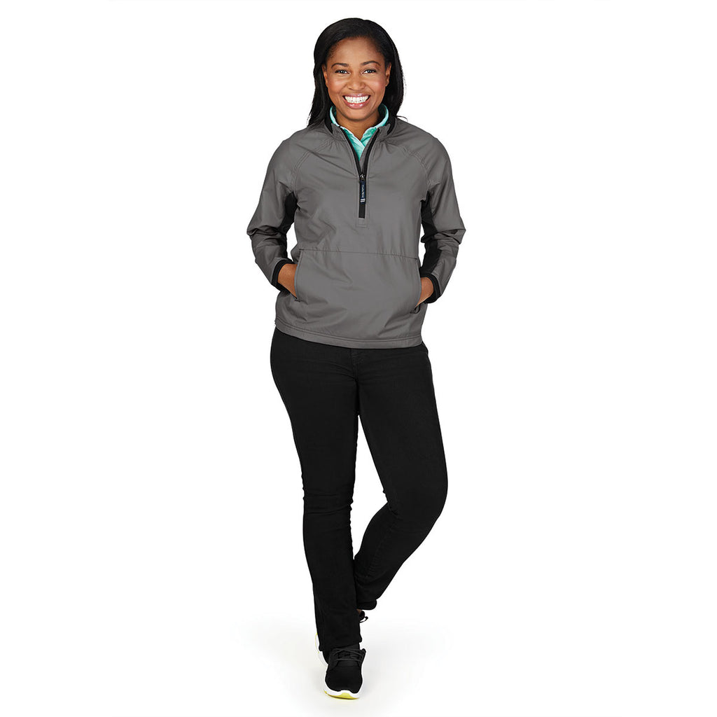 Charles River Women's Grey/Black Bunker Windshirt