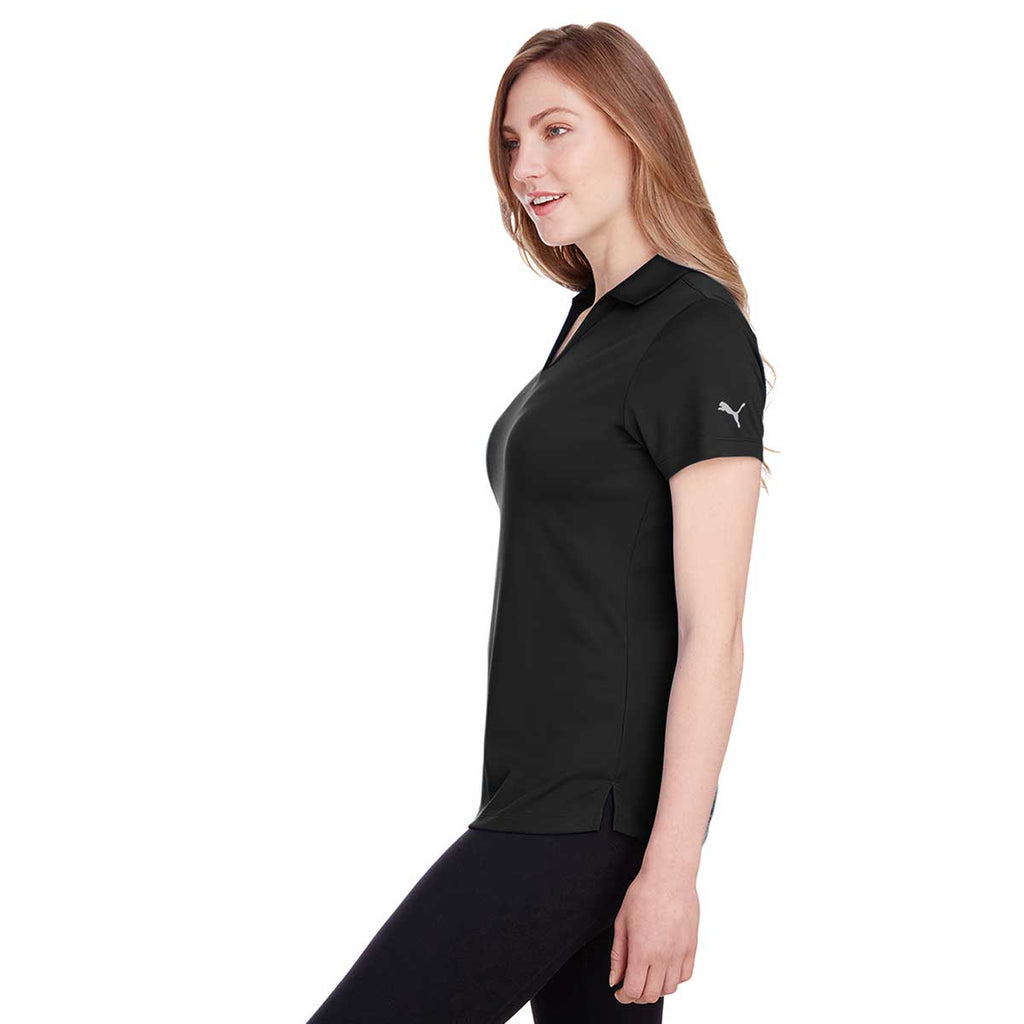 Puma Golf Women's Black Icon Golf Polo