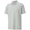 Puma Golf Men's Mirage Grey Signature Pocket Golf Polo