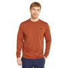 Puma Golf Men's Warm Chestnut Heather Cloudspun Golf Crewneck