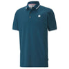 Puma Golf Men's Legion Blue Signature Tipped Golf Polo