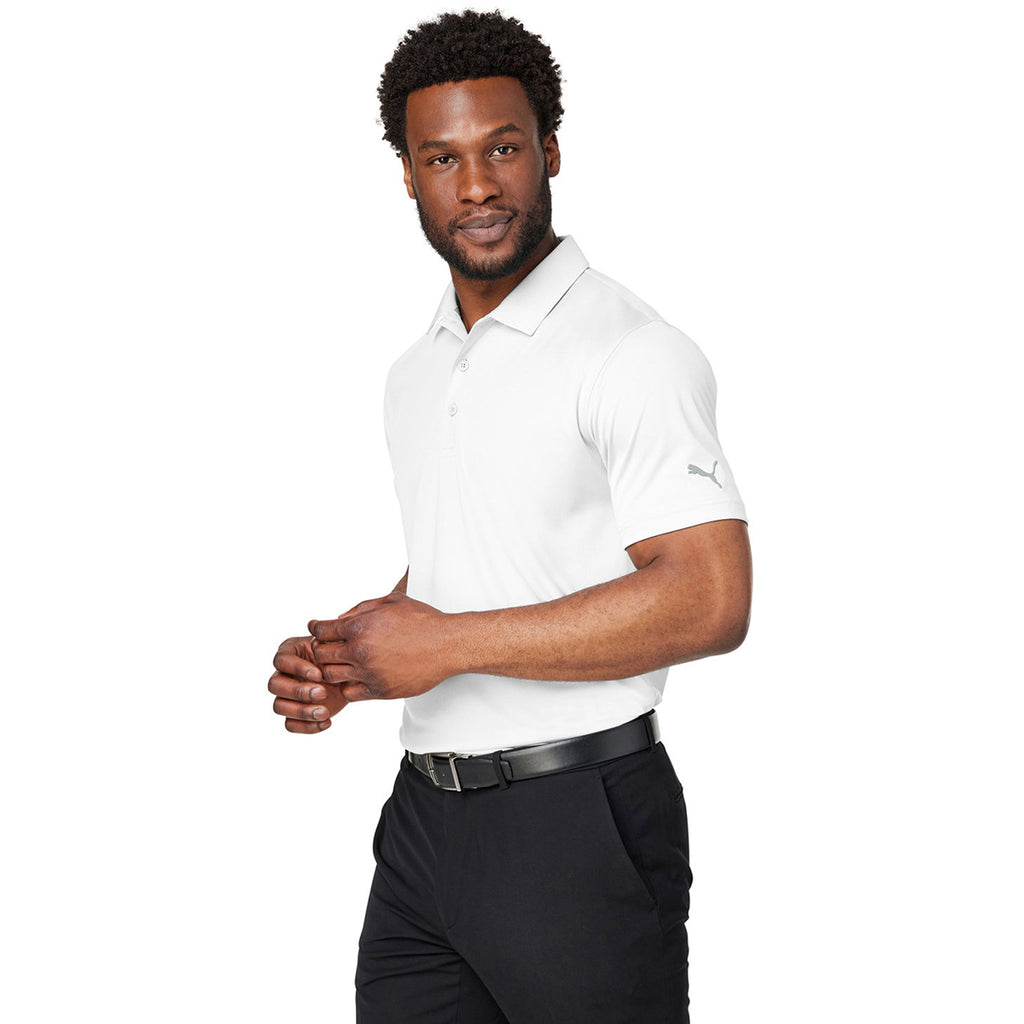 Puma Golf Men's Bright White Gamer Golf Polo