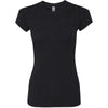 Next Level Women's Black Poly/Cotton Short-Sleeve Tee