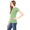 Bella + Canvas Women's Heather Green Jersey Short-Sleeve T-Shirt