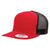 Yupoong Red/Black Adult 5-Panel Classic Trucker Cap