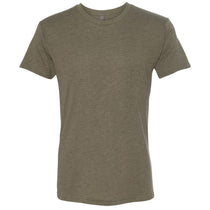Next Level Men's Military Green Triblend Crew Tee