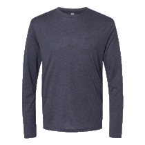 Next Level Men's Vintage Navy Triblend Long-Sleeve Crew Tee