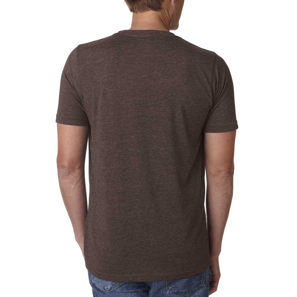 Next Level Men's Espresso Poly/Cotton Short-Sleeve Crew Tee