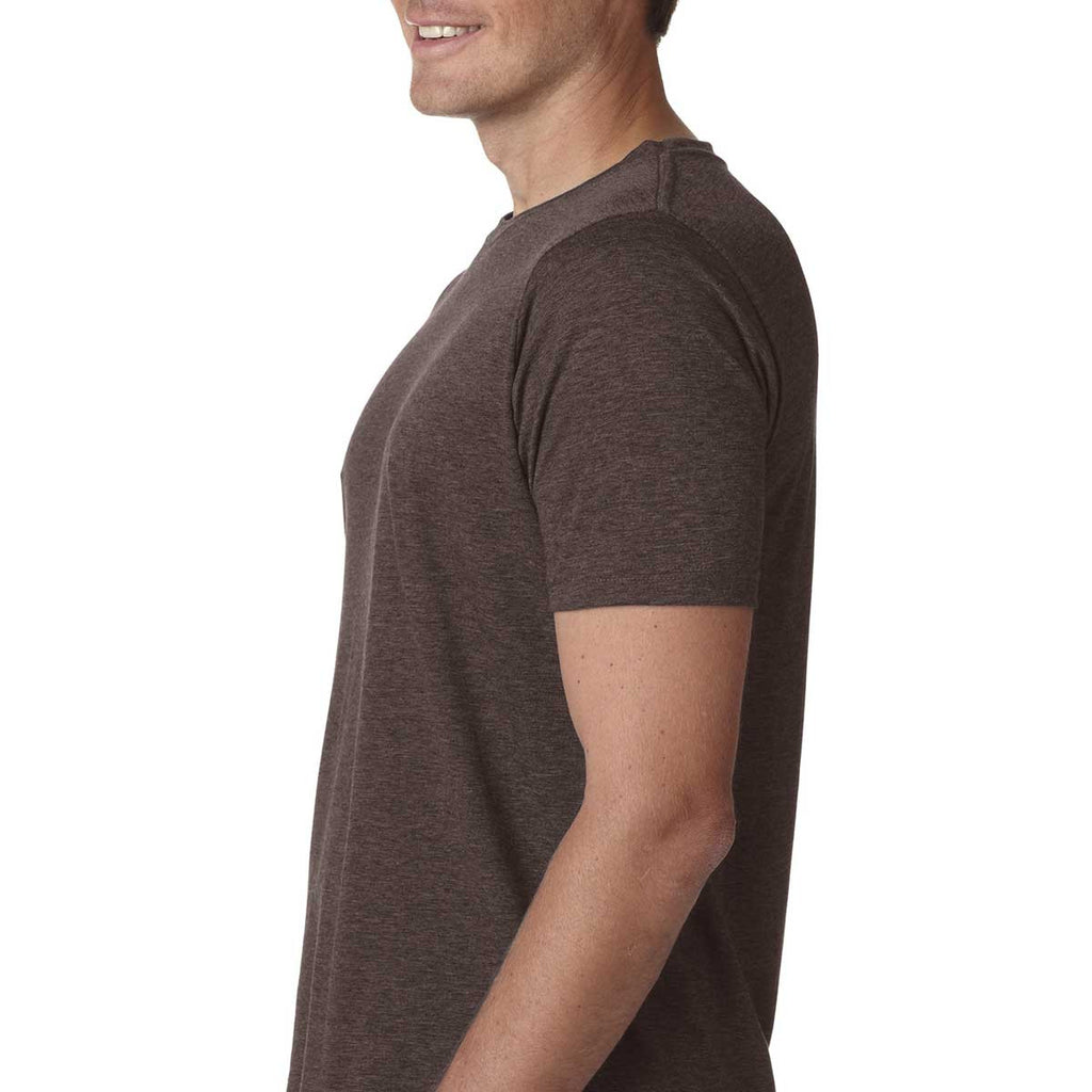 Next Level Men's Espresso Poly/Cotton Short-Sleeve Crew Tee