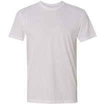 Next Level Men's White Premium Fitted Sueded Crew