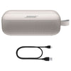 Bose White Smoke SoundLink Flex Portable Bluetooth Speaker with Waterproof/Dustproof Design