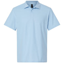Gildan Men's Light Blue Softstyle Adult Pique Polo