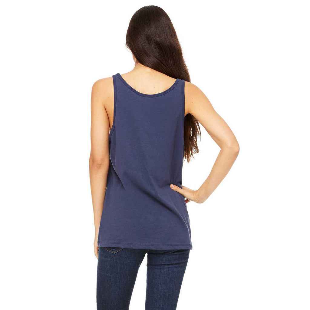 Bella + Canvas Women's Navy Relaxed Jersey Tank